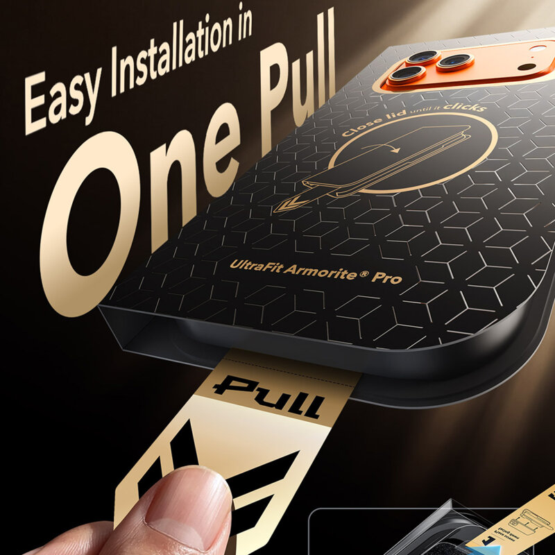 Folie sticla iPhone 18 Pro Max ESR Armorite Pro UltraFit, negru