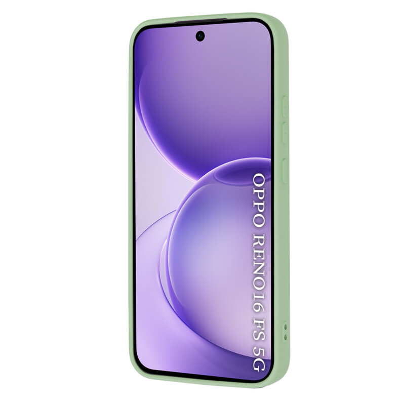 Husa silicon Oppo Reno16 FS Techsuit SoftFlex, verde deschis