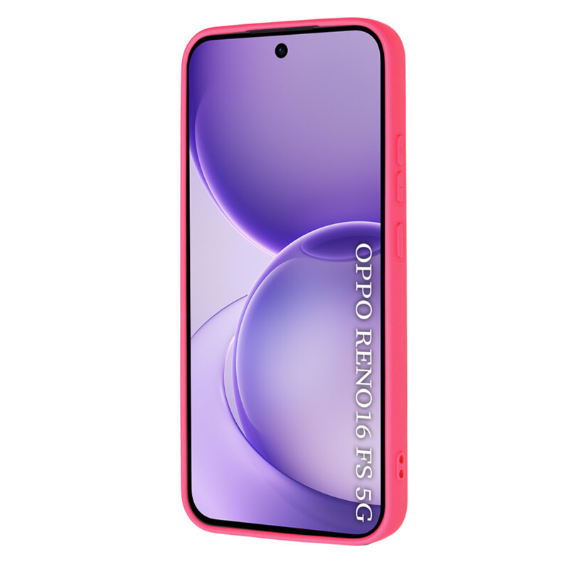 Husa silicon Oppo Reno16 FS Techsuit SoftFlex, fucsia