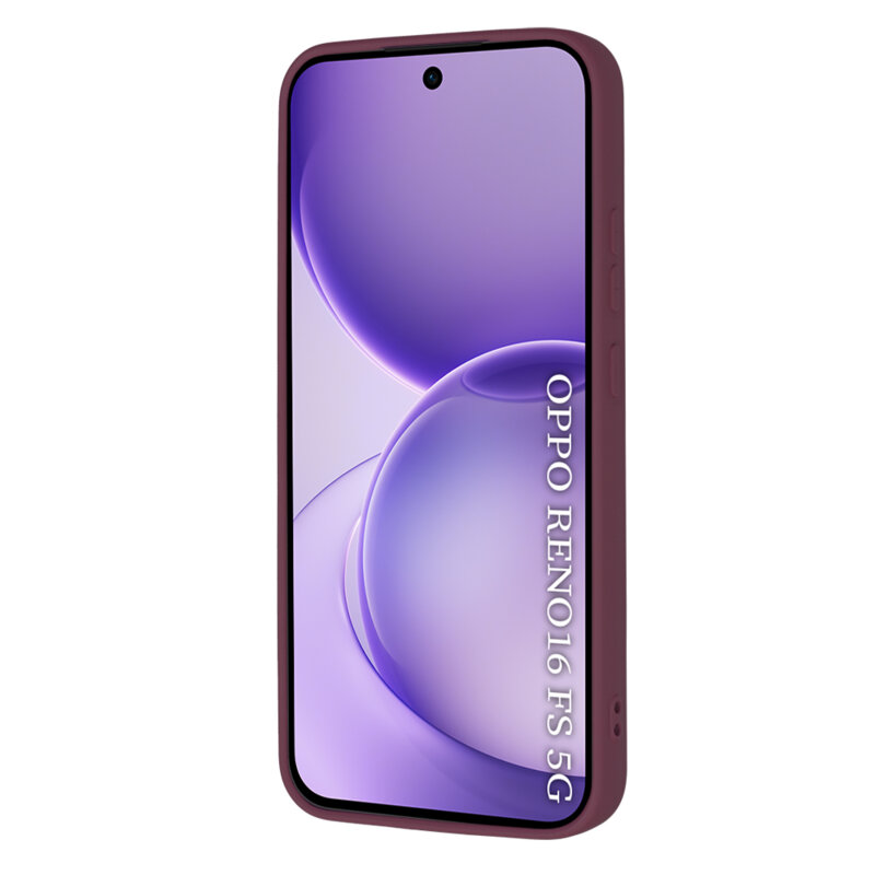 Husa silicon Oppo Reno16 FS Techsuit SoftFlex, bordo
