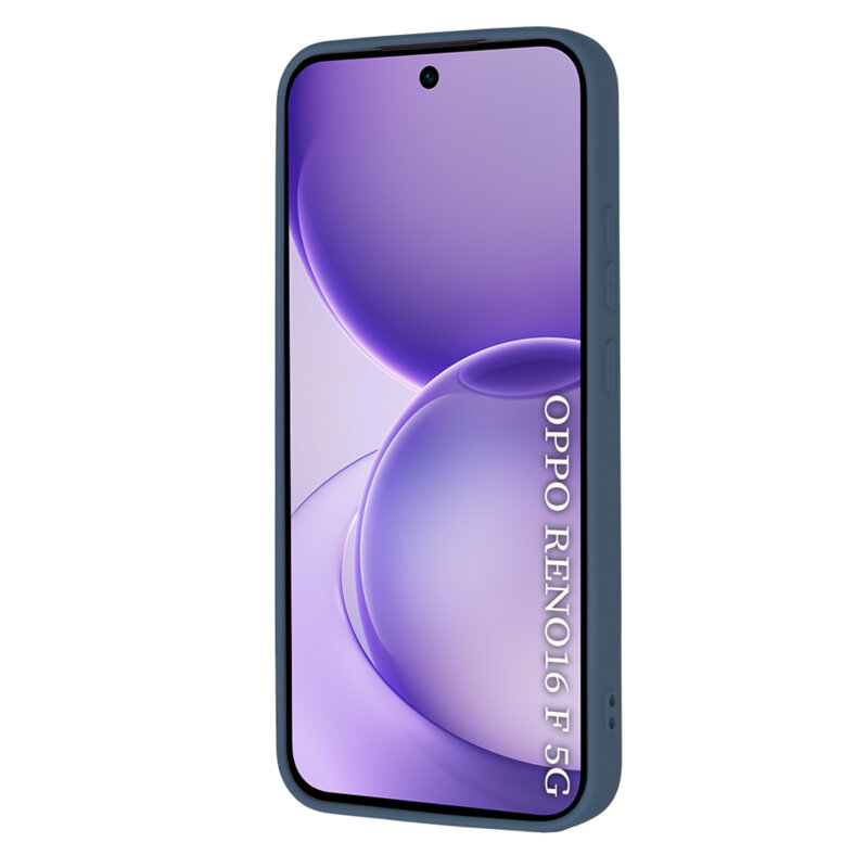 Husa silicon Oppo Reno16 F Techsuit SoftFlex, bleumarin