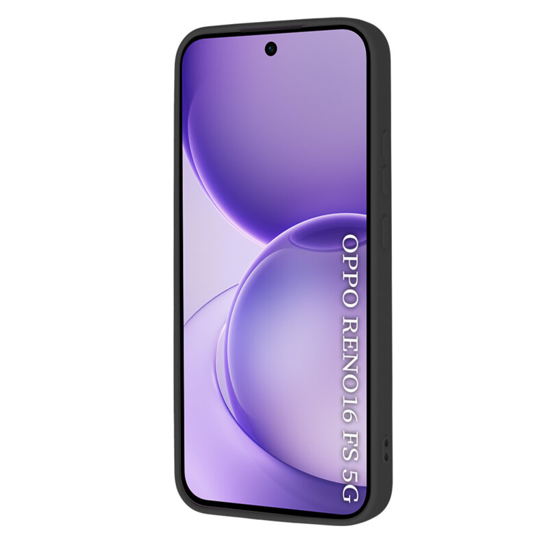 Husa silicon Oppo Reno16 FS Techsuit SoftFlex, negru