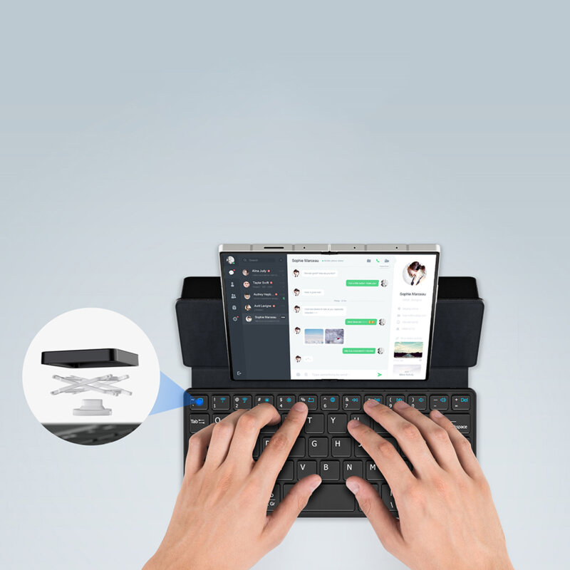 Tastatura mini Bluetooth 180mAh, universala Dux Ducis, negru