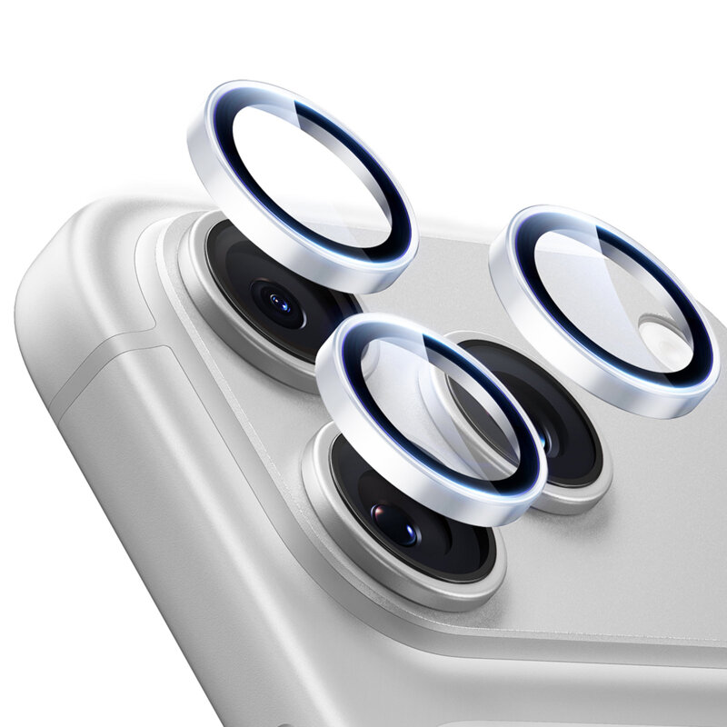 Folie sticla camera iPhone 18 Pro ESR Armorite Camera Lens Protectors, argintiu