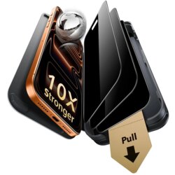 [Pachet 3x] Folie sticla iPhone 18 Pro Max ESR Privacy Armorite Pro, negru