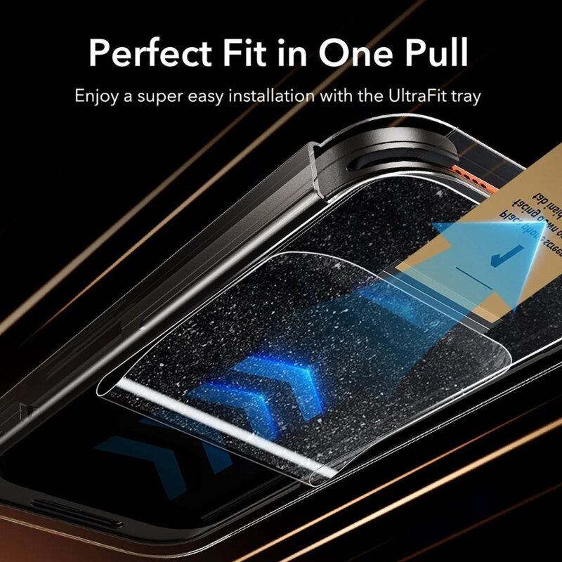 [Pachet 3x] Folie sticla iPhone 18 Pro Max ESR Privacy Armorite Pro, negru