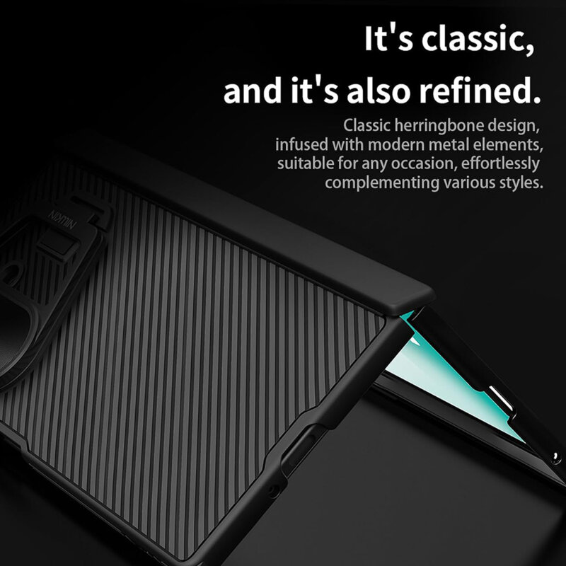 Husa Samsung Galaxy Z Fold7 Nillkin CamShield Pro Magnetic, negru