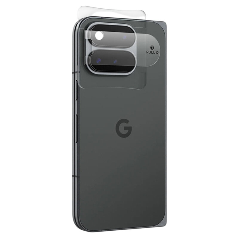 [Pachet 2x] Folie sticla camera Google Pixel 11 Pro Fold Spigen Glas.tR Optik EZ Fit Pro, transparent
