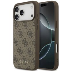 Husa originala Guess iPhone 17 Pro Max Hardcase 4G Classic Logo, maro, GUHCP18XG4GFBR