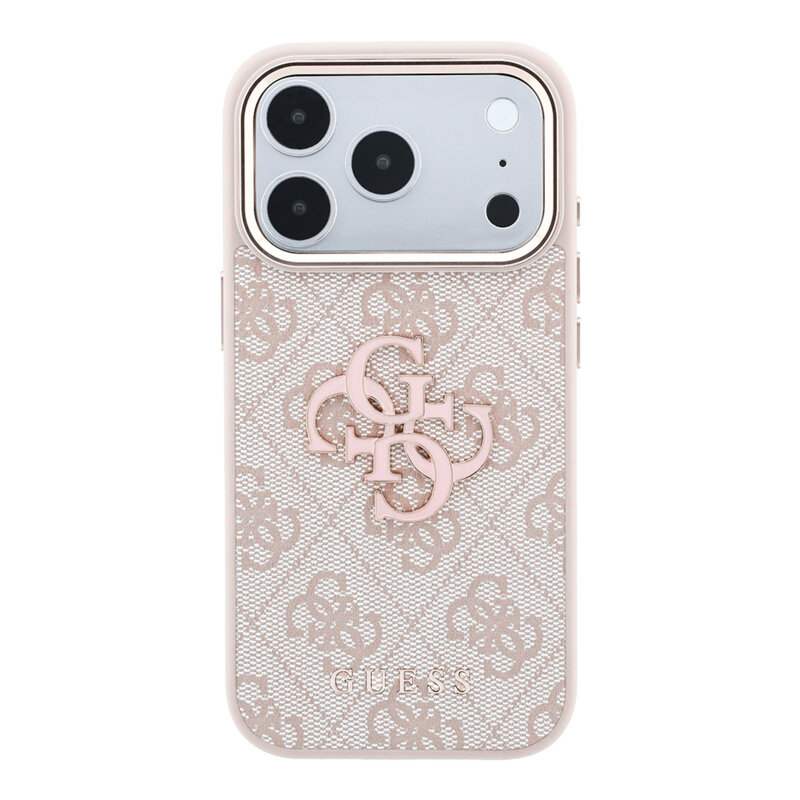 Husa originala Guess iPhone 17 Pro Hardcase 4G Big Resin Logo, roz, GUHCP18L6P4SRMLP