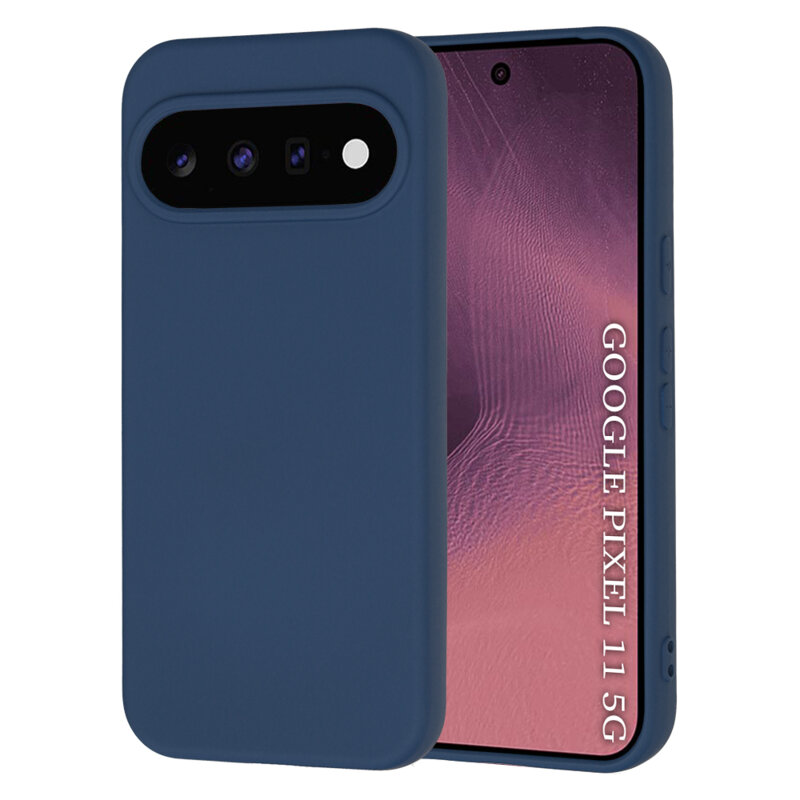 Husa silicon Google Pixel 11 Techsuit SoftFlex, bleumarin