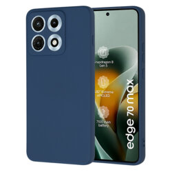 Husa silicon Motorola Edge 70 Max Techsuit SoftFlex, bleumarin