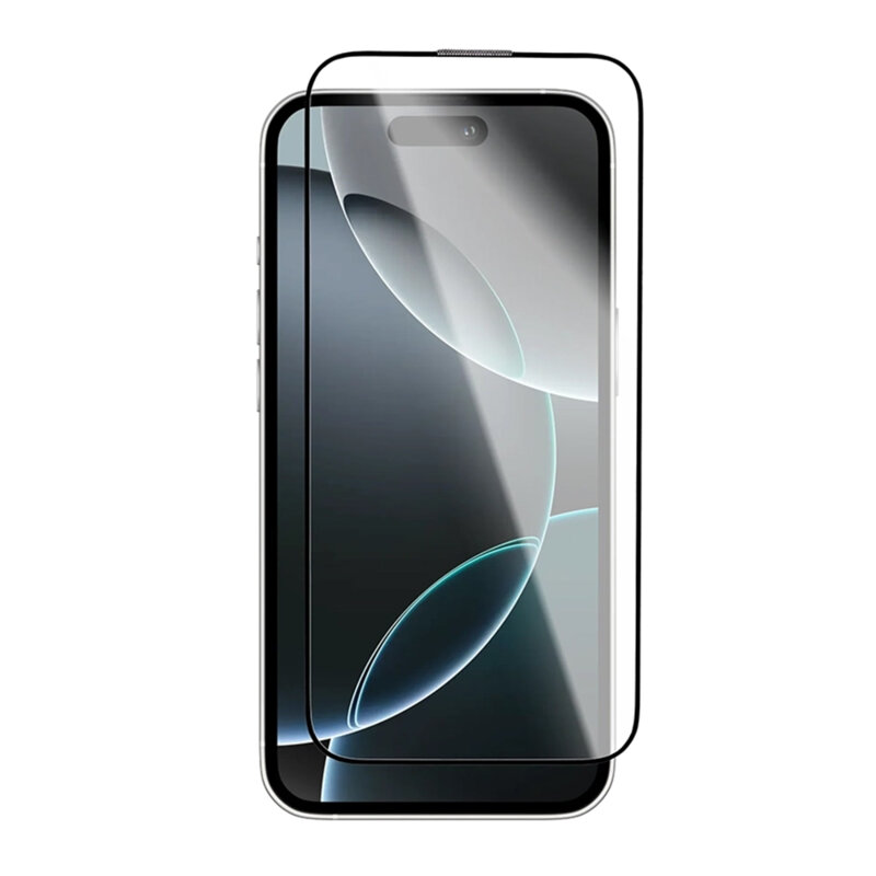 Folie iPhone 18 Pro Max cu aplicator Blueo Crystal Anti-Scratch Glass, negru