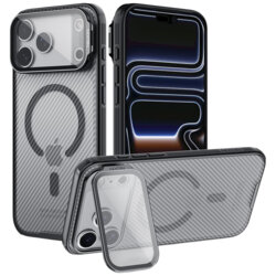 Husa iPhone 18 Pro Nillkin CamShield Prop Magnetic, negru/transparenta