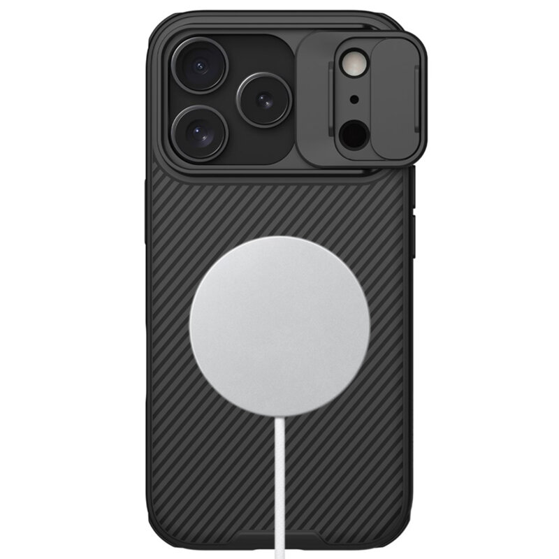 Husa iPhone 18 Pro Nillkin CamShield Pro Magnetic, negru