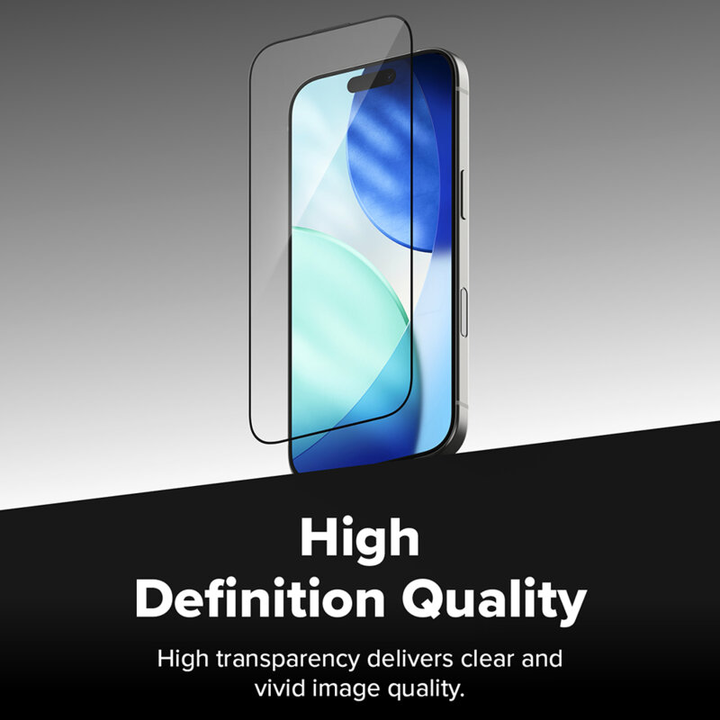 [Pachet 2x] Folie sticla iPhone 18 Pro Max Ringke Easy Slide Tempered Glass, negru