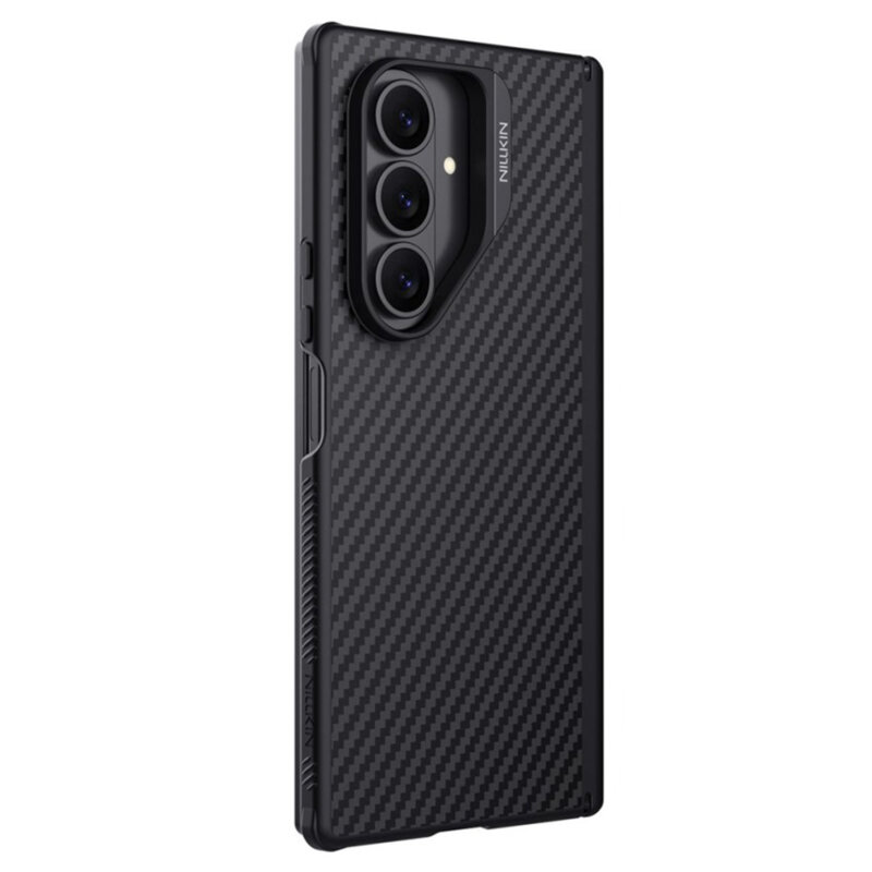 Husa Samsung Galaxy Z Fold7 Nillkin Synthetic Fiber Pro Magnetic, negru