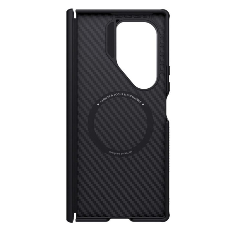 Husa Samsung Galaxy Z Fold7 Nillkin Synthetic Fiber Pro Magnetic, negru