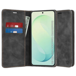 Husa piele Samsung Galaxy S26 FE Techsuit Confy Cover, negru