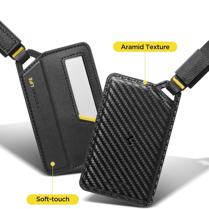 Eticheta bagaj cu inchidere magnetica Spigen LF510, negru