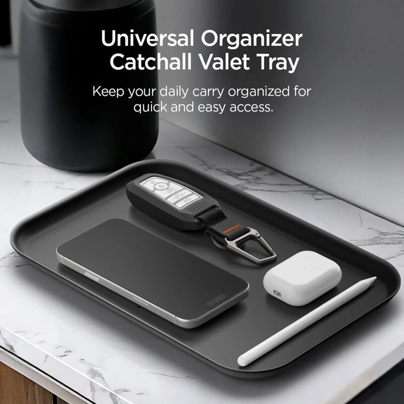 Tava organizatoare accesorii antiderapanta Spigen LD402, negru