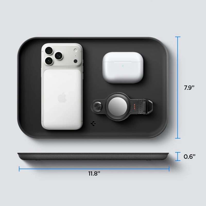 Tava organizatoare accesorii antiderapanta Spigen LD402, negru