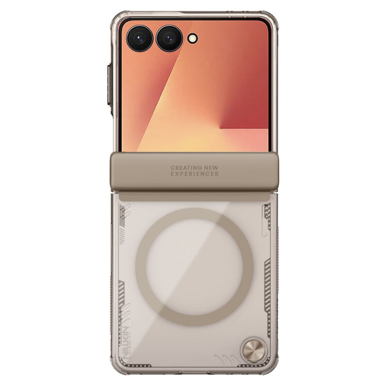 Husa Samsung Galaxy Z Flip7 Nillkin Iceblade Magnetic, maro