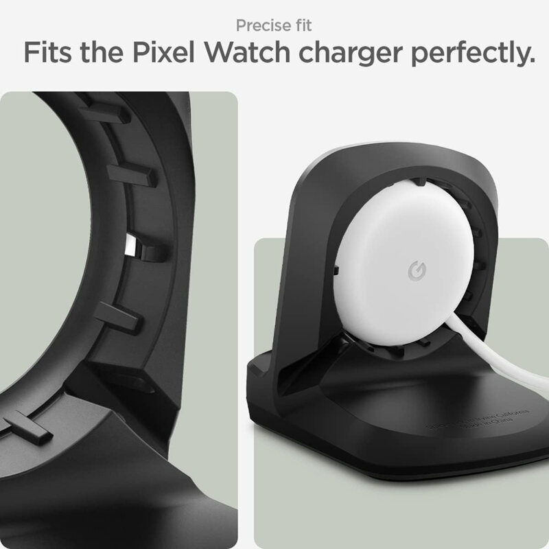 Suport pentru incarcator Google Pixel Watch 1 Spigen S354, negru