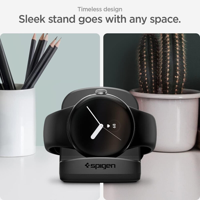 Suport pentru incarcator Google Pixel Watch 1 Spigen S354, negru