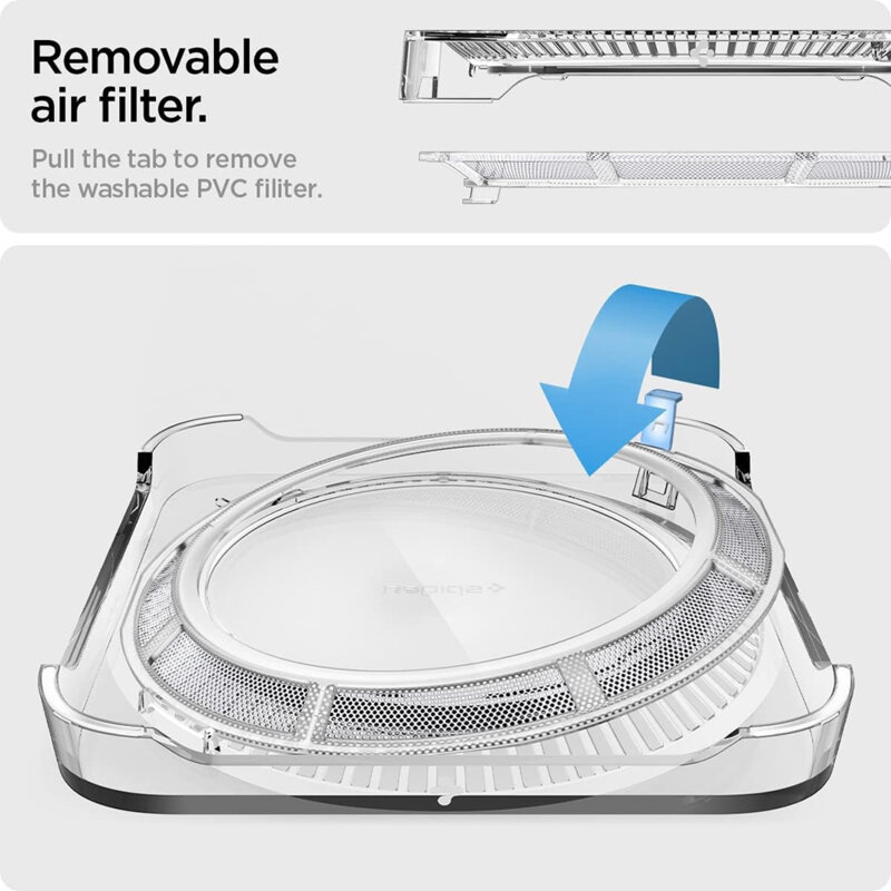 Suport pentru Mac Studio anti-alunecare Spigen LD202, transparent