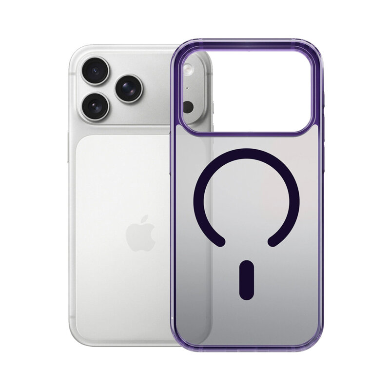 Husa iPhone 18 Pro premium 3mk Frosty MagCase, mov