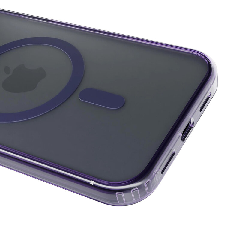 Husa iPhone 18 Pro premium 3mk Frosty MagCase, mov