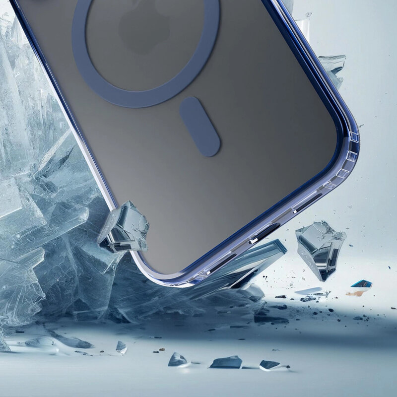 Husa iPhone 18 Pro premium 3mk Frosty MagCase, alb