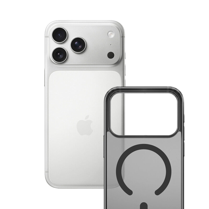 Husa iPhone 18 Pro Max premium 3mk Frosty MagCase, negru