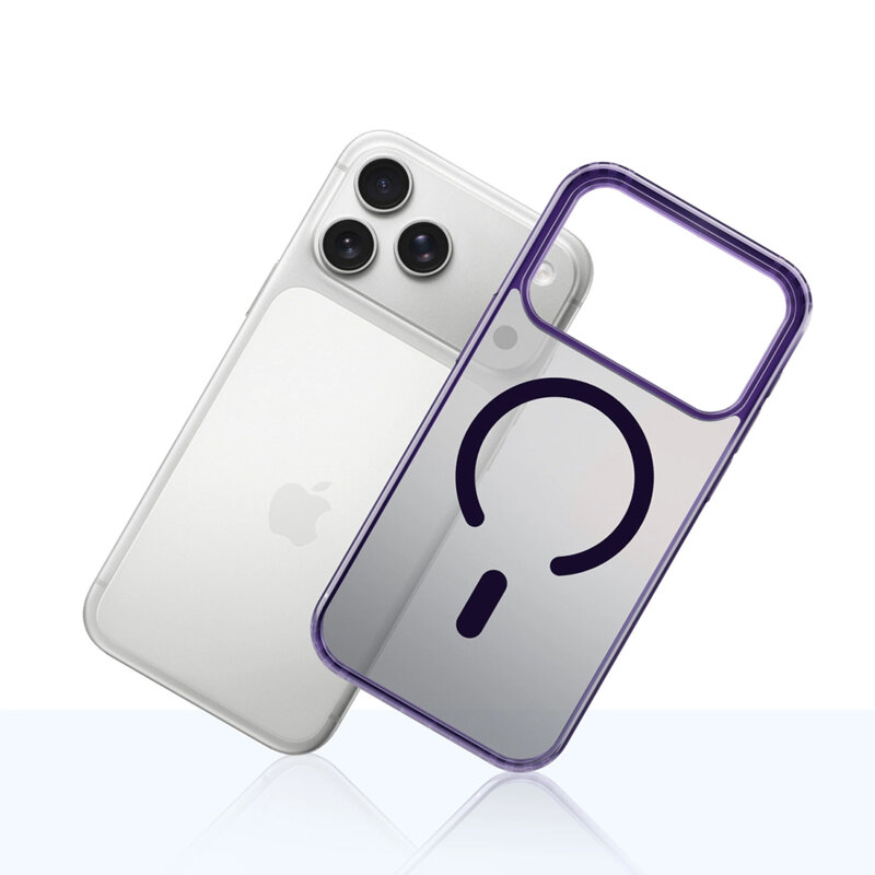 Husa iPhone 18 Pro Max premium 3mk Frosty MagCase, mov