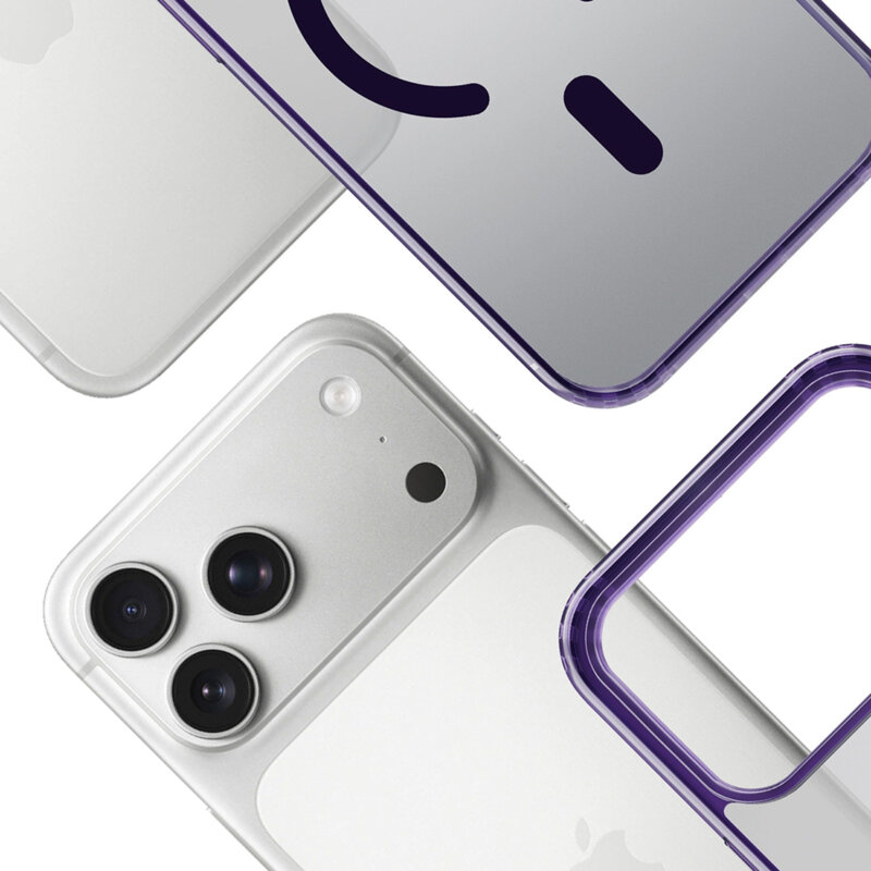 Husa iPhone 18 Pro Max premium 3mk Frosty MagCase, mov