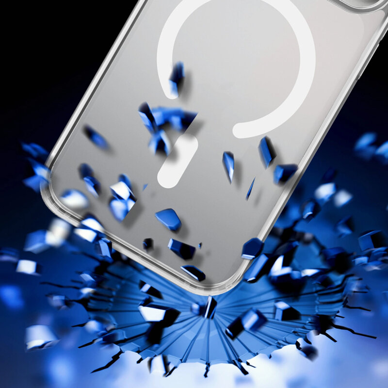 Husa iPhone 18 Pro Max premium 3mk Frosty MagCase, alb