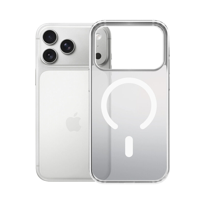 Husa iPhone 18 Pro Max premium 3mk Frosty MagCase, alb