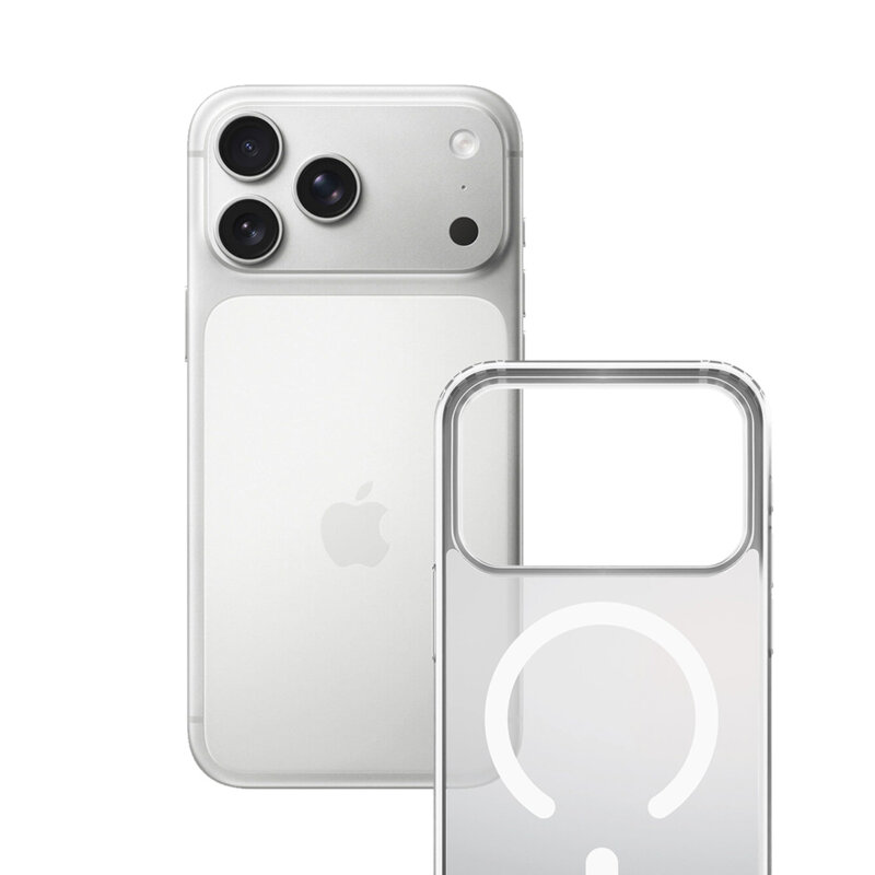 Husa iPhone 18 Pro Max premium 3mk Frosty MagCase, alb
