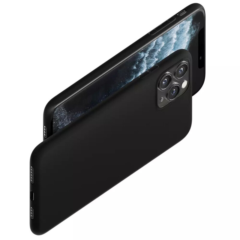Husa iPhone 18 Pro Max premium 3mk Matt Case, negru