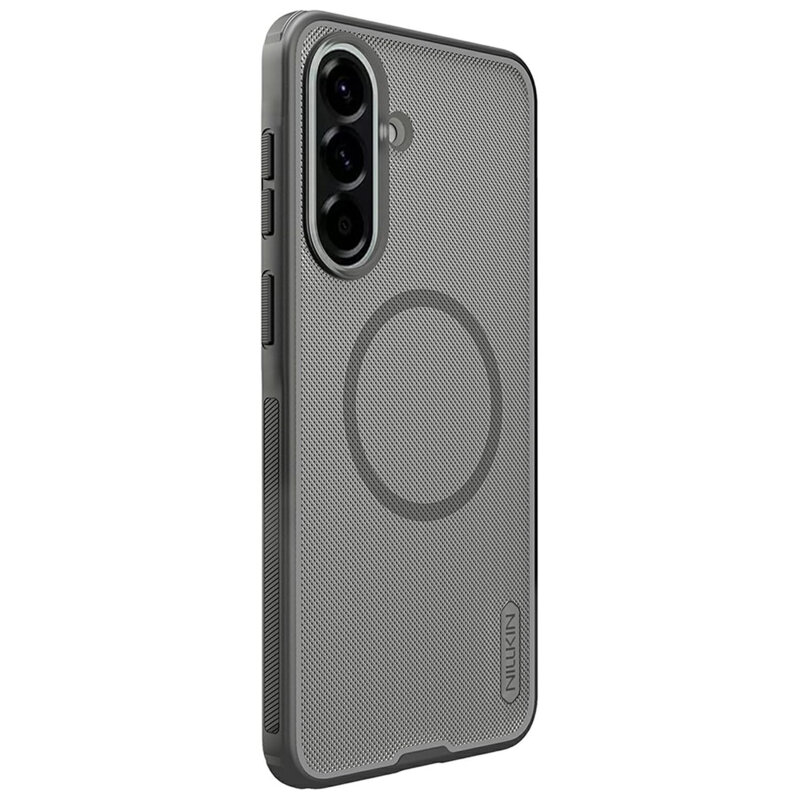 Husa Samsung Galaxy A57 5G Nillkin Super Frosted Shield Pro Magnetic, negru/transparenta