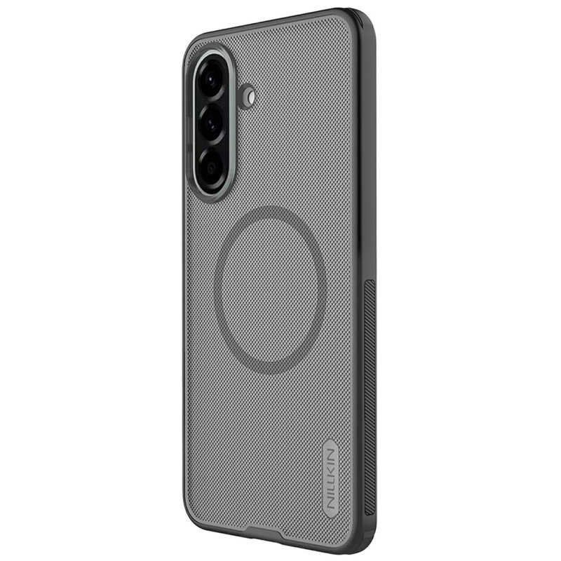 Husa Samsung Galaxy A57 5G Nillkin Super Frosted Shield Pro Magnetic, negru/transparenta