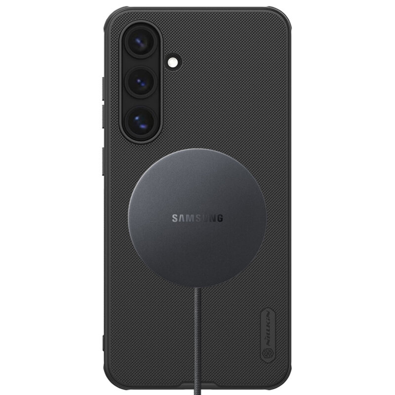 Husa Samsung Galaxy S24 FE Nillkin Super Frosted Shield Pro Magnetic, negru
