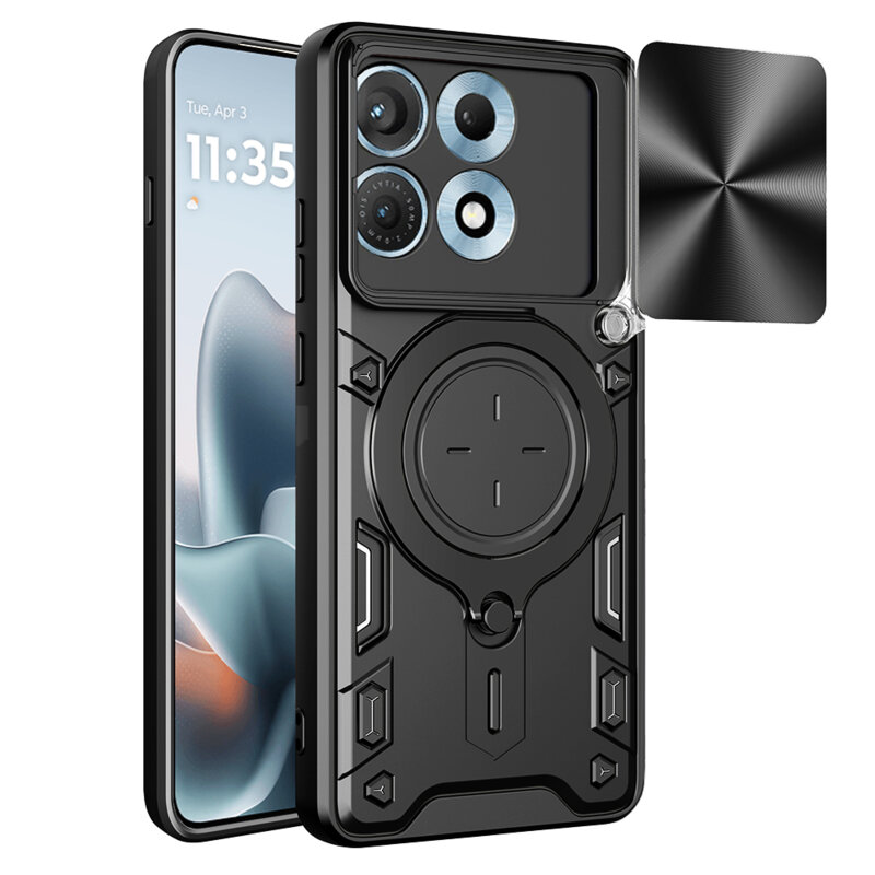 Husa Motorola Edge 70 Max Techsuit CamGuard Pro, negru