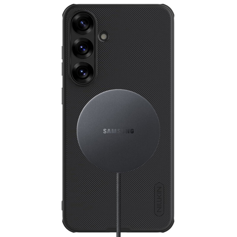 Husa Samsung Galaxy S25 Nillkin Super Frosted Shield Pro Magnetic, negru