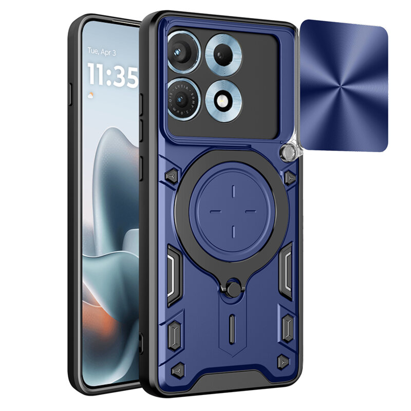 Husa Motorola Edge 70 Max Techsuit CamGuard Pro, albastru
