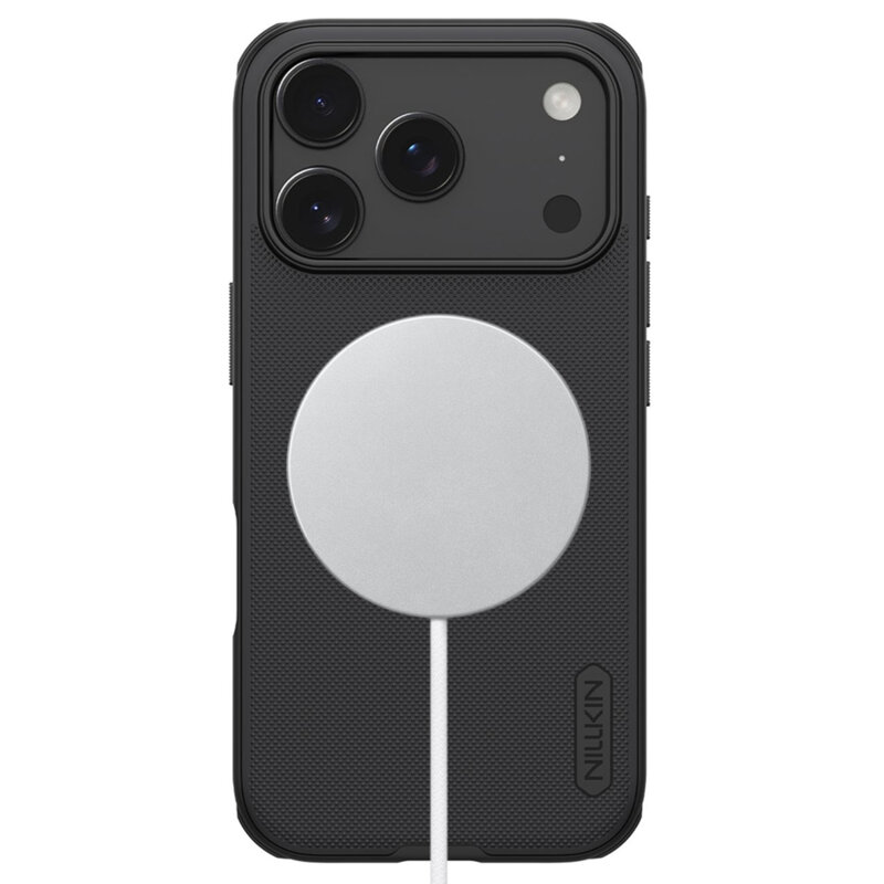 Husa iPhone 18 Pro Nillkin Super Frosted Shield Pro Magnetic, negru