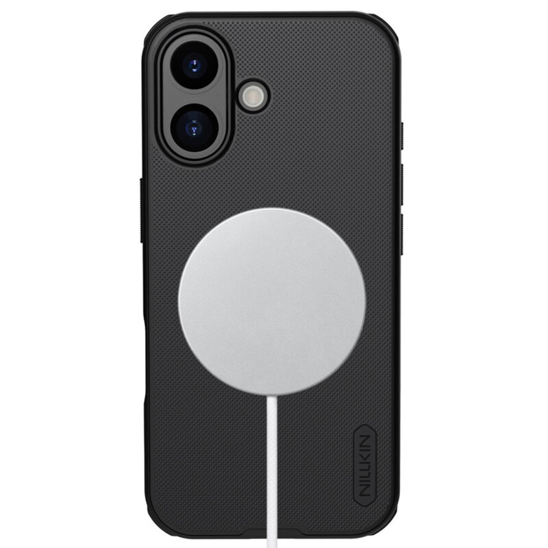 Husa iPhone 17 Nillkin Super Frosted Shield Pro Magnetic, negru