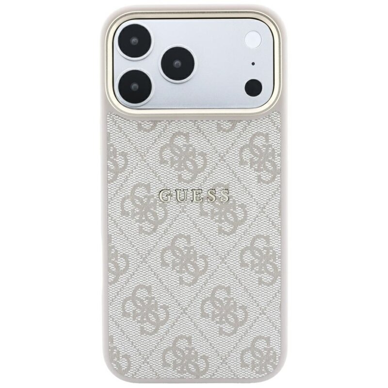 Husa Guess iPhone 18 Pro Max 4G Embossed Classic MagSafe, roz, GUHMP18XP4MSEGCP
