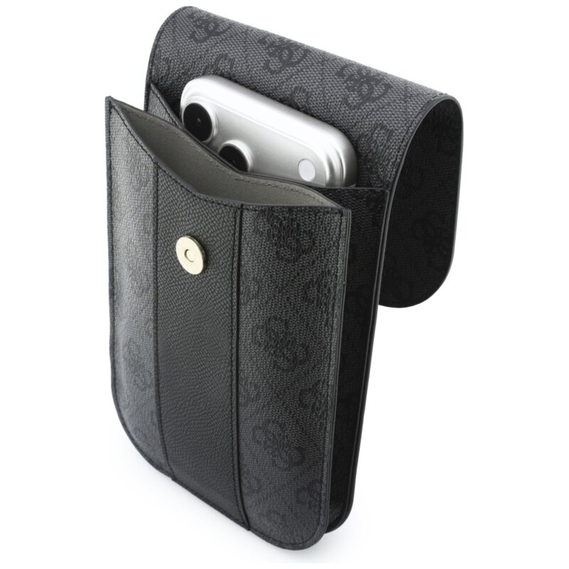 Mini geanta Guess dama pentru telefon, negru, GUWB6PG4S4RK
